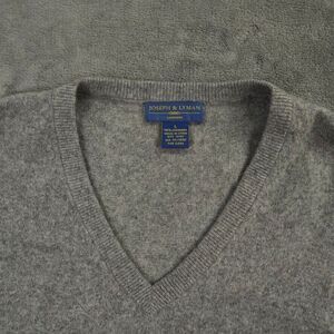 Joseph‎ Lyman Sweater  Mens Large Gray Vest Cashmere Grandad University Preppy